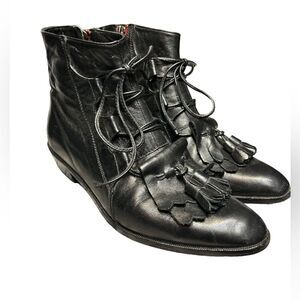 Vintage Leather Modern Vice Ankle Boots